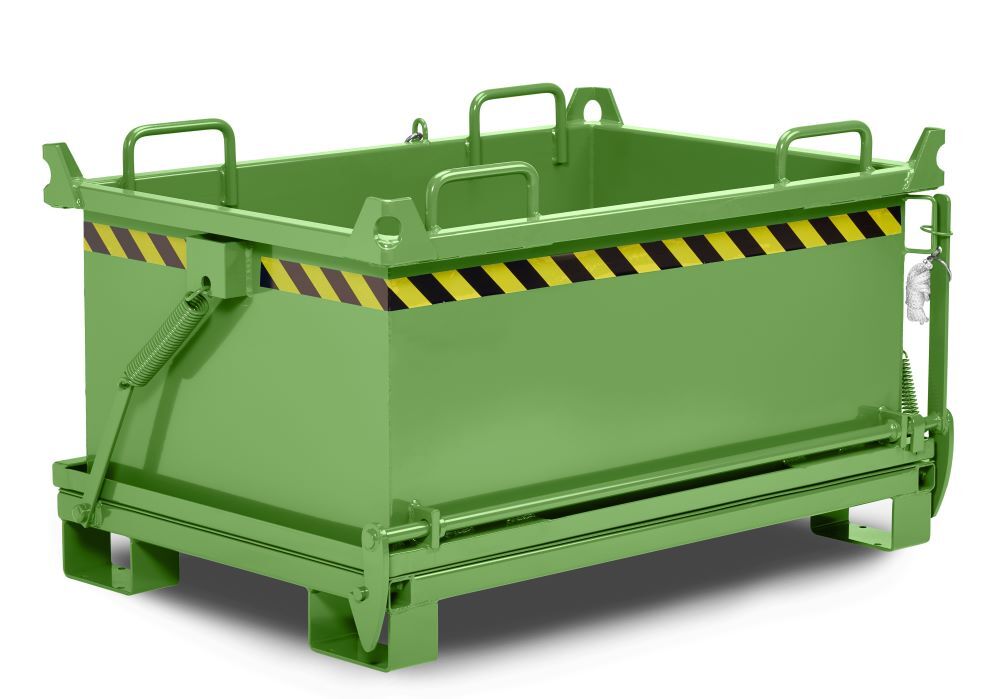 RR Klappbodenbehälter Typ RBB-150 2000x910x1300 RAL6011 Produktbild RR Klappbodenbehälter Typ RBB-150 2000x910x1300 RAL6011