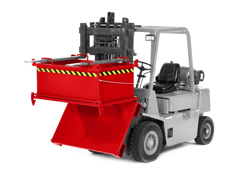 RR Klappbodenbehälter Typ RBB-50 1370x910x770 RAL3000 Produktbild RR Klappbodenbehälter Typ RBB-50 1370x910x770 RAL3000 bild 2