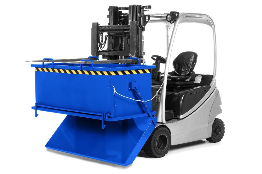 RR Klappbodenbehälter Typ RKB-100 1810x1010x845 RAL5010 Produktbild RR Klappbodenbehälter Typ RKB-100 1810x1010x845 RAL5010 bild 2