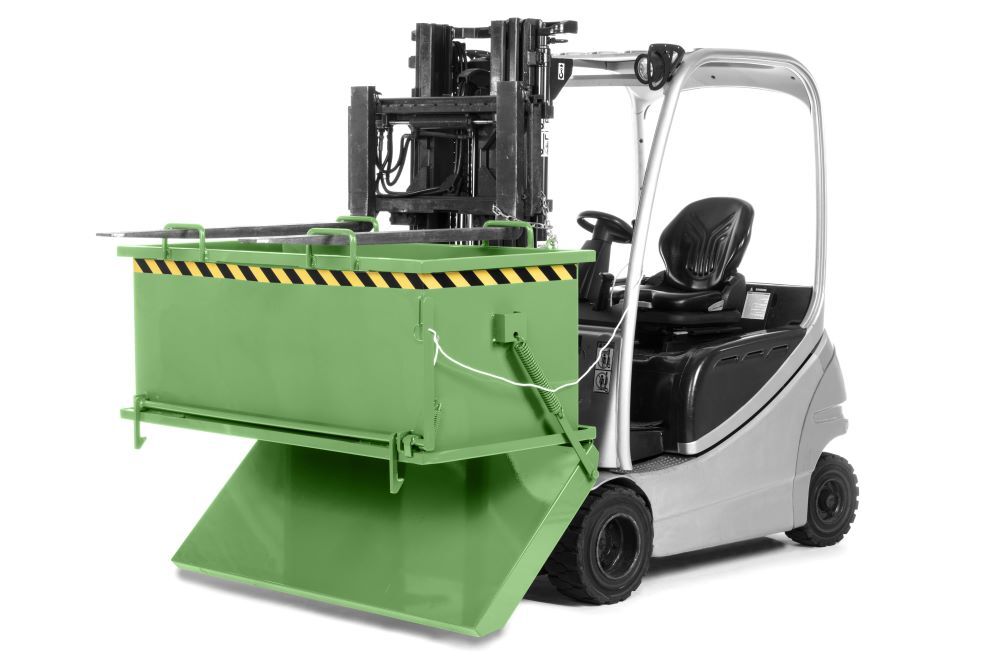 RR Klappbodenbehälter Typ RKB-100 1810x1010x845 RAL6011 RR Klappbodenbehälter Typ RKB-100 1810x1010x845 RAL6011