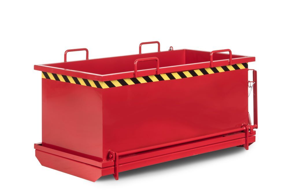RR Klappbodenbehälter Typ RKB-75 1650x850x845 RAL3000 RR Klappbodenbehälter Typ RKB-75 1650x850x845 RAL3000