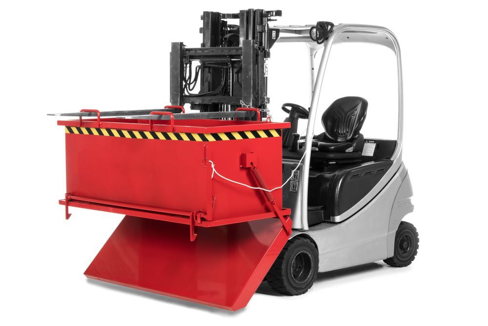 RR Klappbodenbehälter Typ RKB-75 1650x850x845 RAL3000 RR Klappbodenbehälter Typ RKB-75 1650x850x845 RAL3000