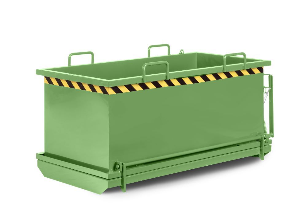 RR Klappbodenbehälter Typ RKB-75 1650x850x845 RAL6011 Produktbild RR Klappbodenbehälter Typ RKB-75 1650x850x845 RAL6011