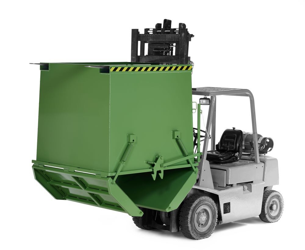 RR Klappbodenbehälter Typ RKC-125 1475x1350x1000 RAL6011 Produktbild RR Klappbodenbehälter Typ RKC-125 1475x1350x1000 RAL6011 bild 2