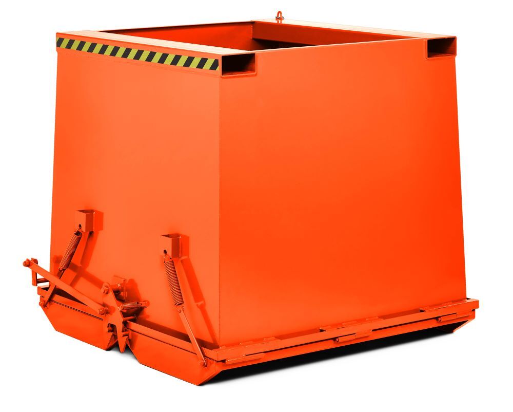 RR Klappbodenbehälter Typ RKC-75 1225x1150x900 RAL2004 Produktbild RR Klappbodenbehälter Typ RKC-75 1225x1150x900 RAL2004