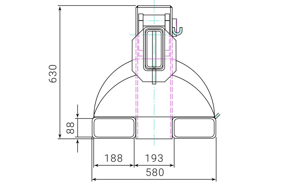 RR Kranarm Typ RKT8 Traglast 5000kg RAL7016 RR Kranarm Typ RKT8 Traglast 5000kg RAL7016