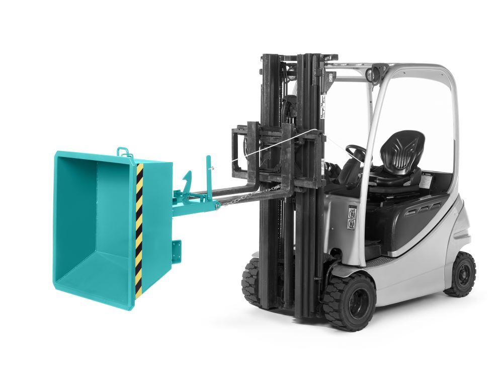 RR Muldenkipper Minikipper Typ RMI 15 675x1075x450 RAL5018 Produktbild RR Muldenkipper Minikipper Typ RMI 15 675x1075x450 RAL5018 bild 2