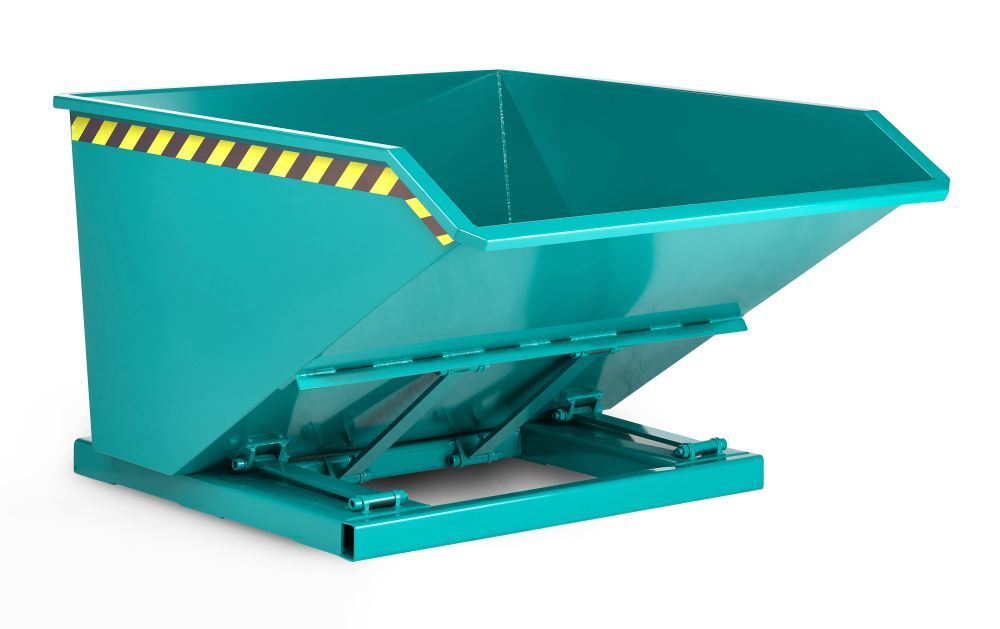 RR Muldenkipper Typ RTK 150 2370x1450x780 RAL5018 Produktbild RR Muldenkipper Typ RTK 150 2370x1450x780 RAL5018