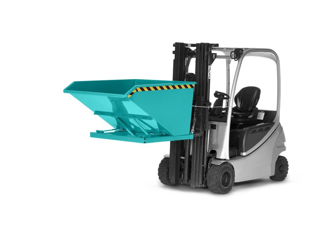 RR Muldenkipper Typ RTK 50 RAL 5018 830x1450x780mm Produktbild RR Muldenkipper Typ RTK 50 RAL 5018 830x1450x780mm bild 2