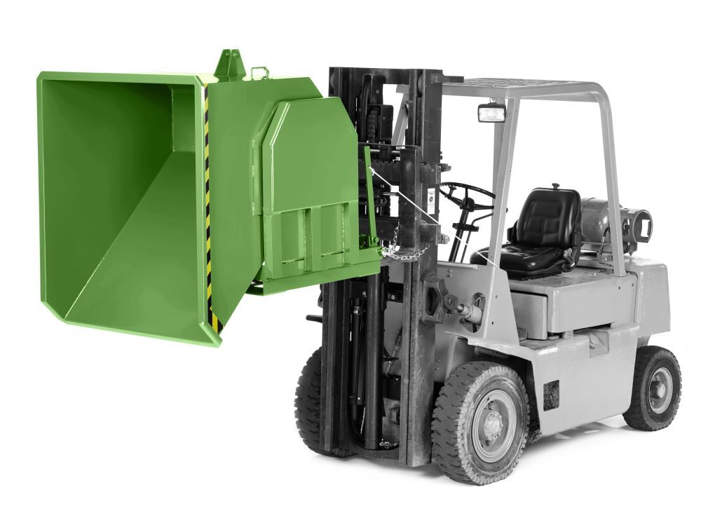 RR Schwerlastkipper Typ RMK 100 RAL 6011 1400x1330x1030mm Produktbild RR Schwerlastkipper Typ RMK 100 RAL 6011 1400x1330x1030mm bild 2