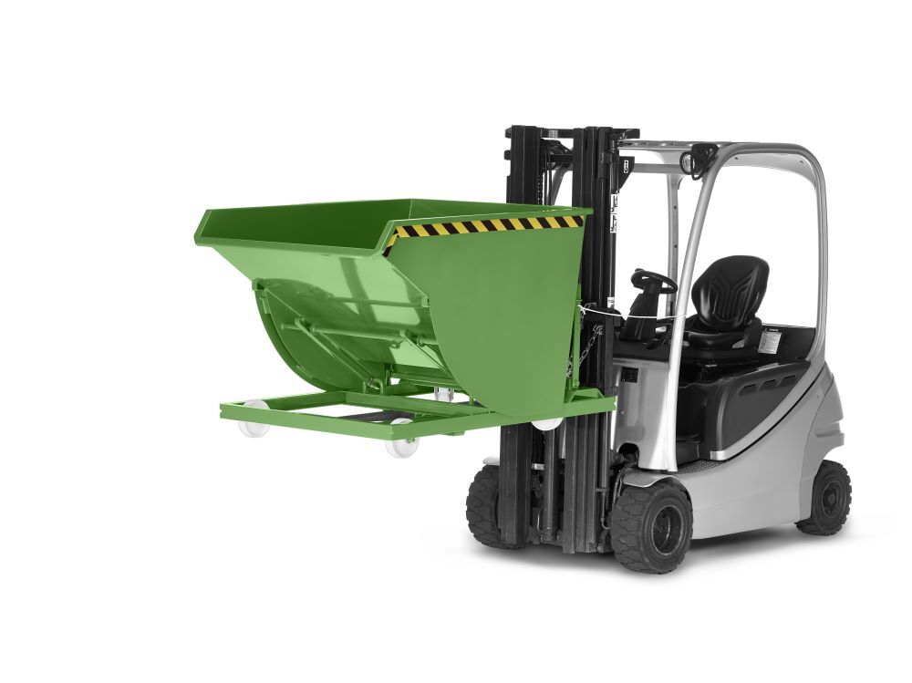 RR Selbstkipper Typ RSK 30 RAL 6011 830x1350x810mm Produktbild RR Selbstkipper Typ RSK 30 RAL 6011 830x1350x810mm bild 2