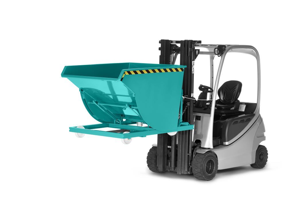 RR Selbstkipper Typ RSK 75 RAL 5018 1200x1640x1060mm Produktbild RR Selbstkipper Typ RSK 75 RAL 5018 1200x1640x1060mm bild 2