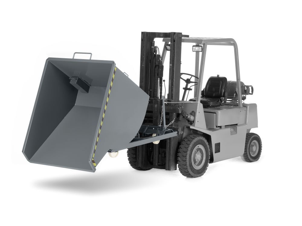 RR Spänekipper Muldenkipper Typ RSK- S 50 1280x1350x810 RAL7005 Produktbild RR Spänekipper Muldenkipper Typ RSK- S 50 1280x1350x810 RAL7005 bild 2