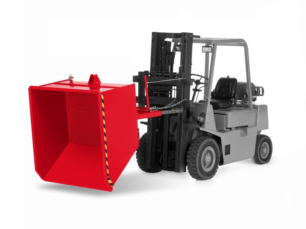 RR Spänekipper Muldenkipper Typ RUK- S 150 Traglast 2000kg RAL3000 Produktbild RR Spänekipper Muldenkipper Typ RUK- S 150 Traglast 2000kg RAL3000 bild 4