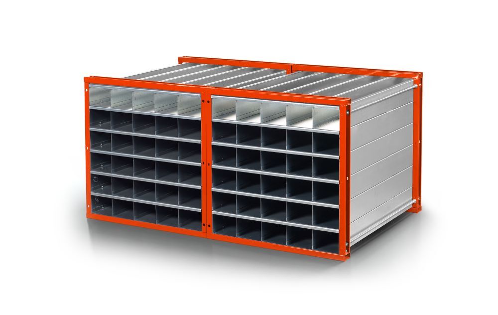 RR Wabenregal Typ RWR20 1 1000x1000x1000 RAL2004 RR Wabenregal Typ RWR20 1 1000x1000x1000 RAL2004
