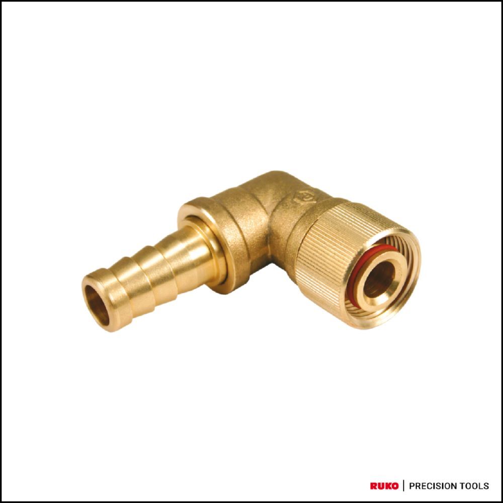 Ruko Ablaßkupplung abgewinkelt für Ventilschrauben M 12 - M 22 Produktbild Ruko Ablaßkupplung abgewinkelt für Ventilschrauben M 12 - M 22