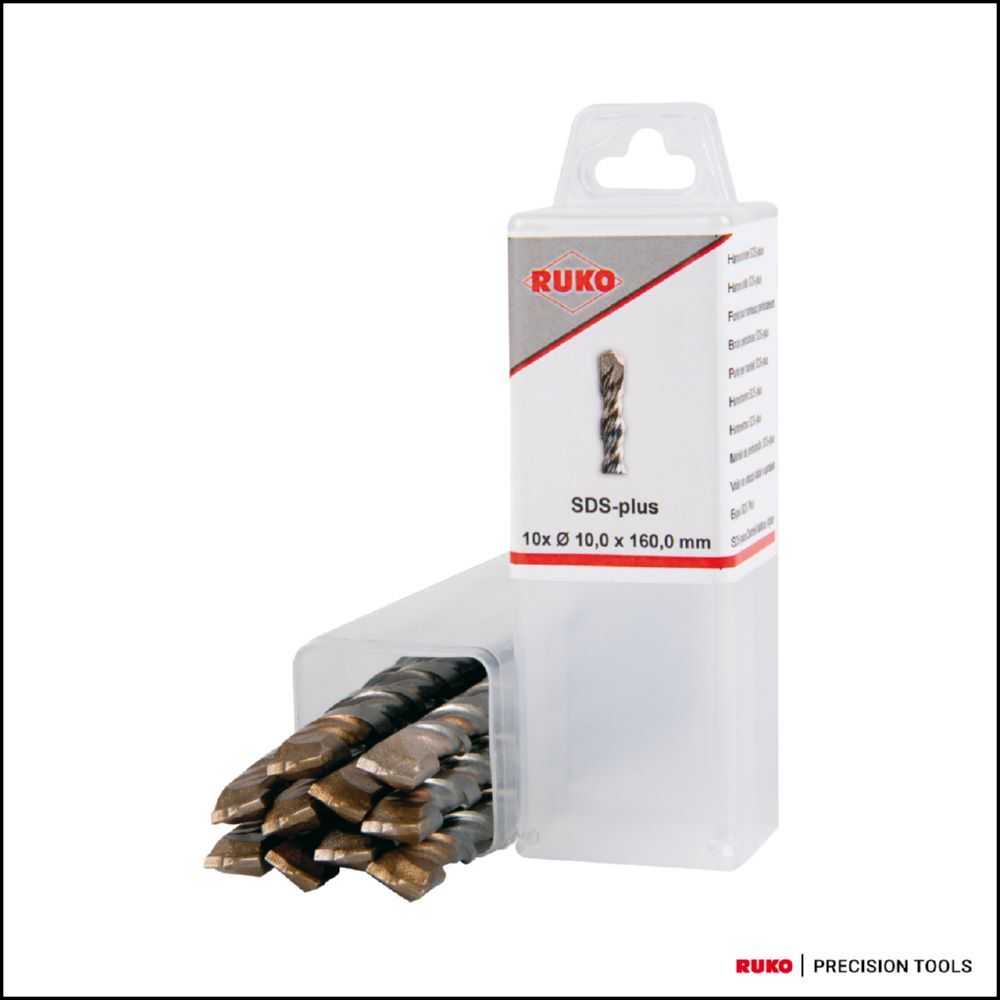 Ruko Hammerbohrer SDS plus in Kunstoffverpackung 8,0 x 160,0 mm Produktbild Ruko Hammerbohrer SDS plus in Kunstoffverpackung 8,0 x 160,0 mm