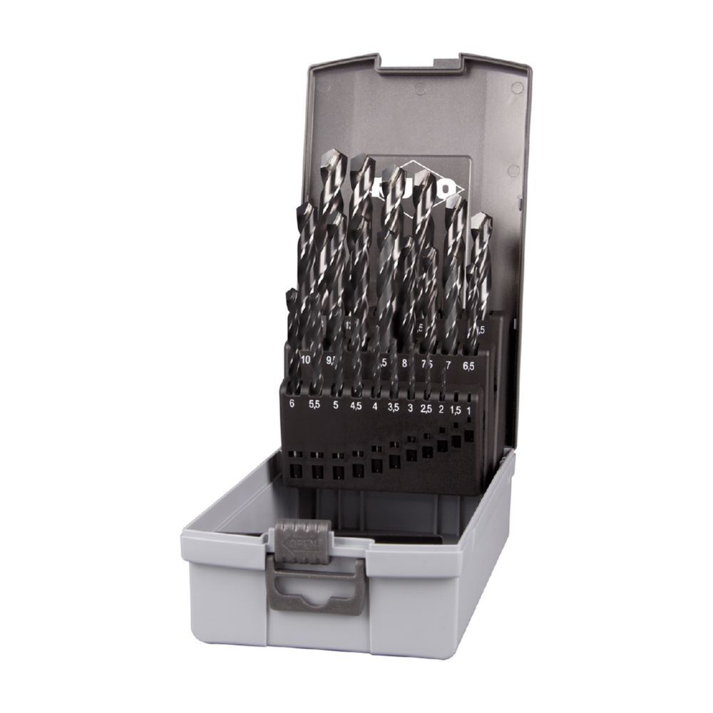 Ruko Spiralbohrersatz 2,0 - 13,0 mm DIN 338 Typ N HSS-G TC in Kunststoffkassette ABS Produktbild Ruko Spiralbohrersatz 2,0 - 13,0 mm DIN 338 Typ N HSS-G TC in Kunststoffkassette ABS