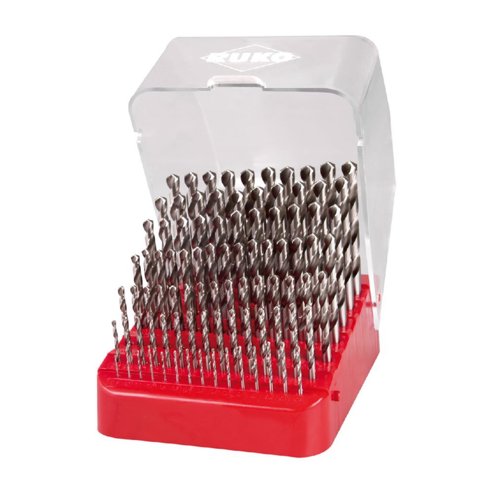 Ruko Spiralbohrersatz 1 bis 10 mm DIN 338 HSS G in Industriekassette Produktbild Ruko Spiralbohrersatz 1 bis 10 mm DIN 338 HSS G in Industriekassette
