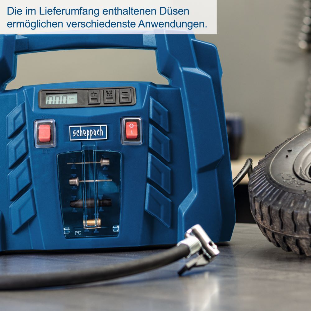Scheppach Mobiler Kompressor 1100 W 8 bar AIR FORCE 5 Produktbild Scheppach Mobiler Kompressor 1100 W 8 bar AIR FORCE 5 bild 15