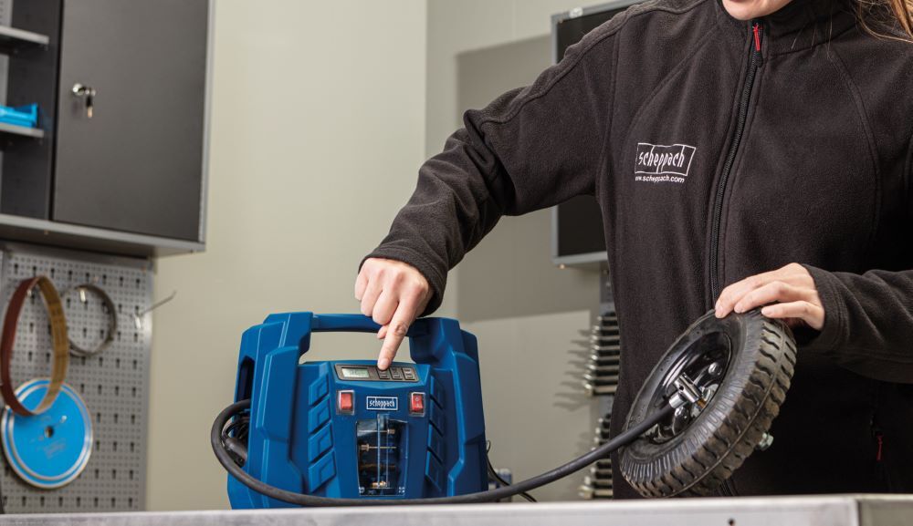 Scheppach Mobiler Kompressor 1100 W 8 bar AIR FORCE 5 Produktbild Scheppach Mobiler Kompressor 1100 W 8 bar AIR FORCE 5 bild 4