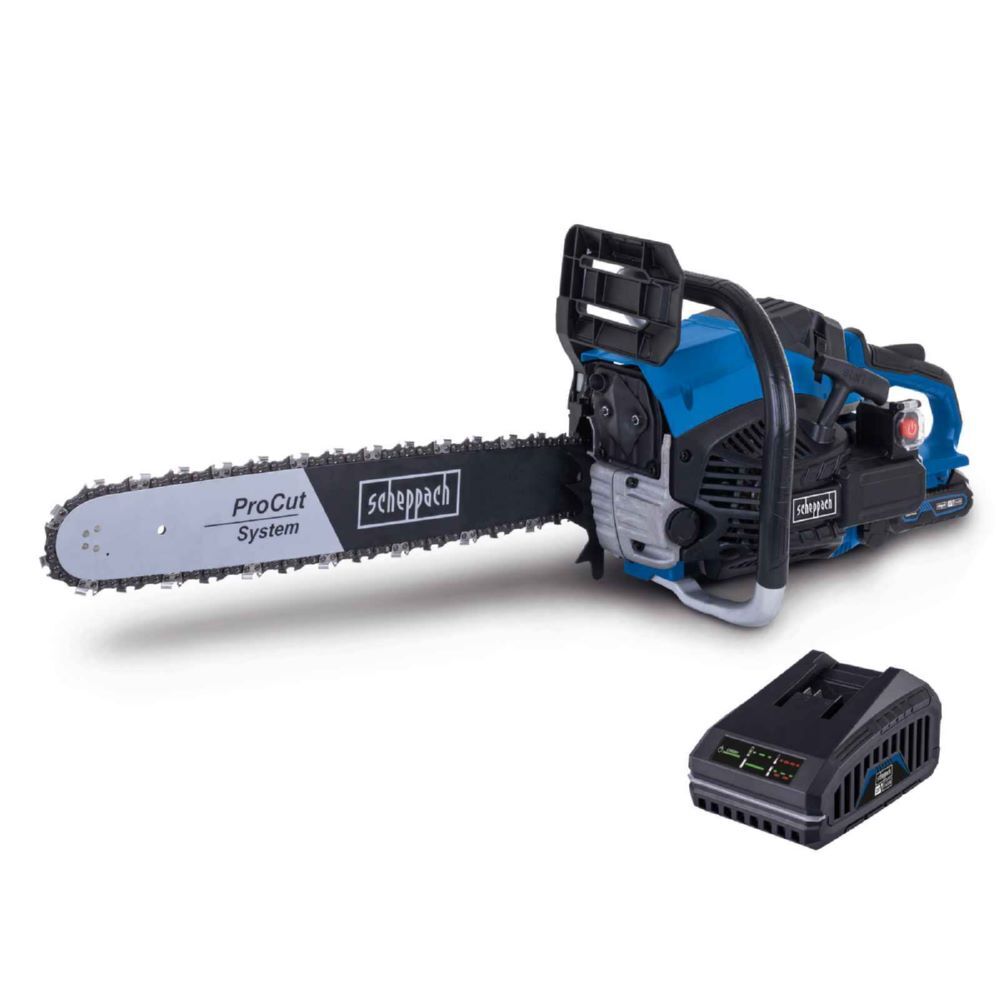 Produktbild Scheppach Benzin Kettensäge PCS56E 3,1 PS 2,3 kW 2 Takt Benzinmotor