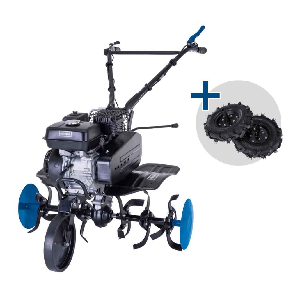 Produktbild Scheppach Benzin Motorhacke MTP750 5,7 PS 75 cm Arbeitsbreite 31 cm Arbeitstiefe 24 Messer