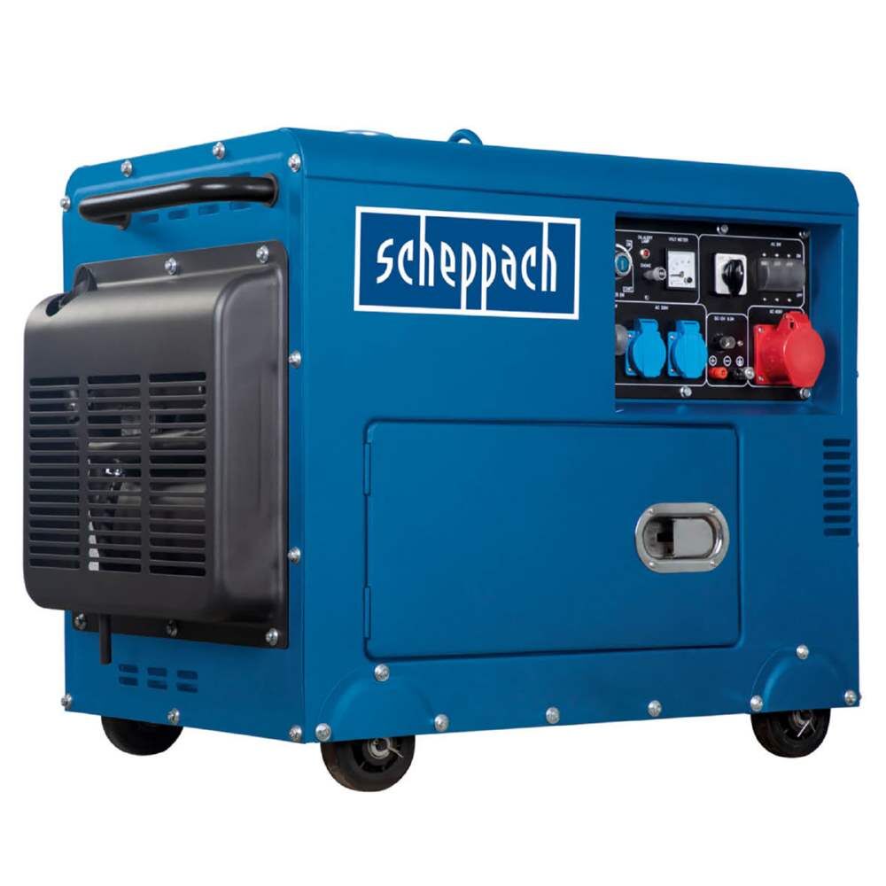 Scheppach Diesel Stromerzeuger 5000 Watt mit Elektro Start 2x230 Volt 1x400 Volt Anschluss Produktbild Scheppach Diesel Stromerzeuger 5000 Watt mit Elektro Start 2x230 Volt 1x400 Volt Anschluss