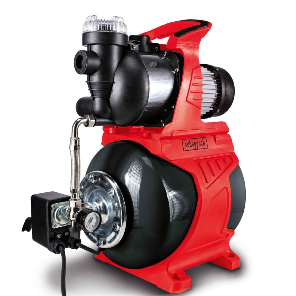 Produktbild Scheppach Hauswasserwerk HWW1000 1000W 4300 L/h Förderdruck 4,4 bar Förderhöhe 44 m