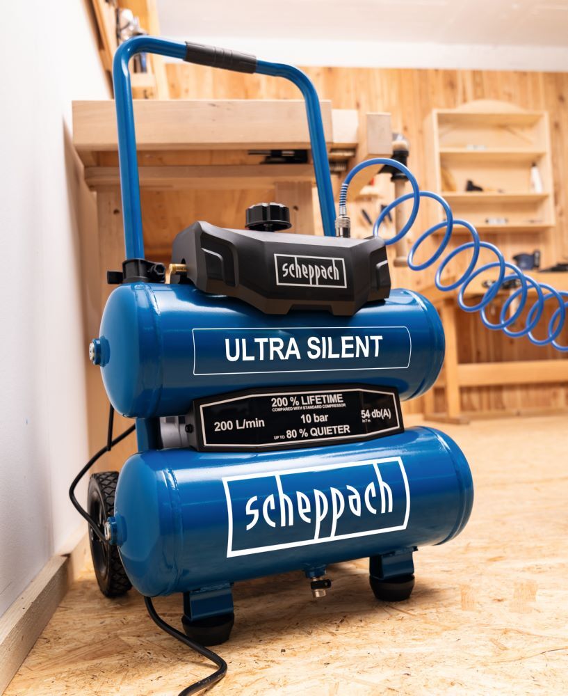 Scheppach Silent-Kompressor 750 W HC20Si-Twin Produktbild Scheppach Silent-Kompressor 750 W HC20Si-Twin bild 4