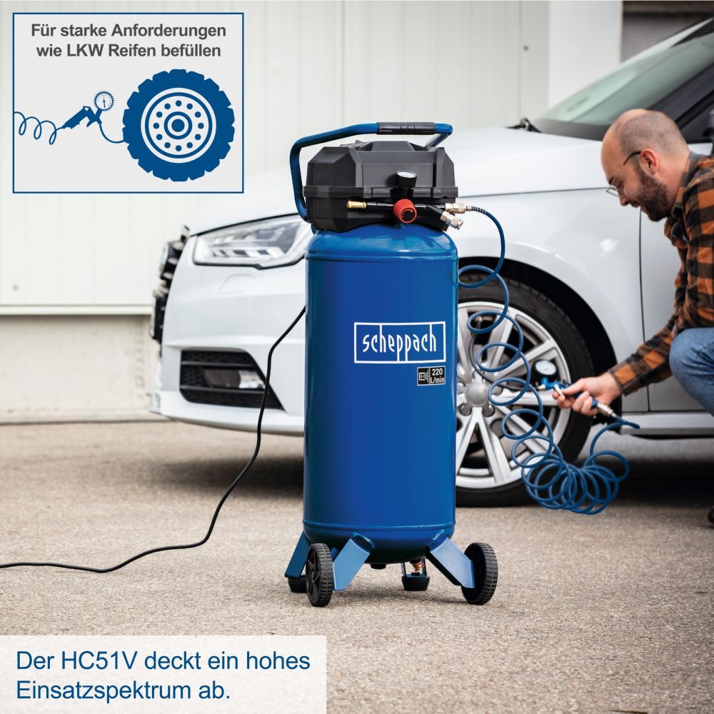 Scheppach KOMPRESSOR 50 Liter HC51V Produktbild Scheppach KOMPRESSOR 50 Liter HC51V bild 8