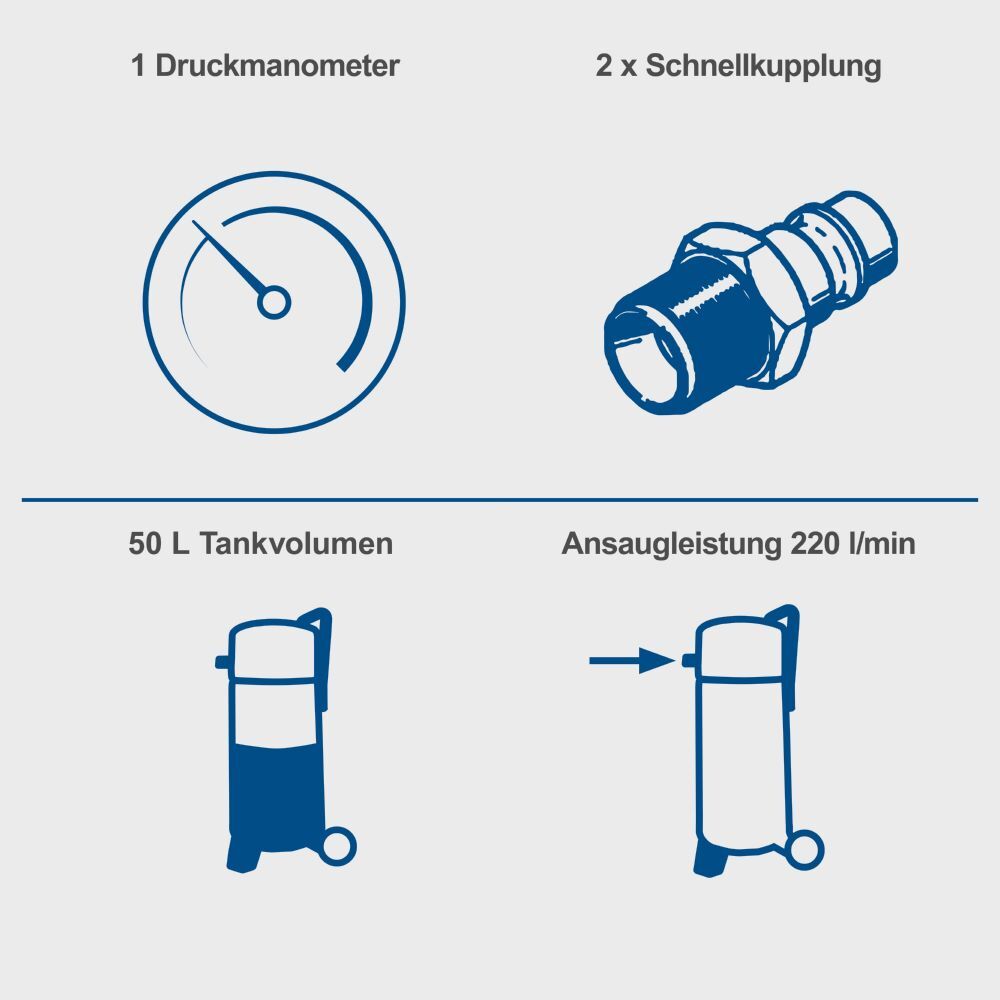 Scheppach KOMPRESSOR 50 Liter HC51V Produktbild Scheppach KOMPRESSOR 50 Liter HC51V bild 5