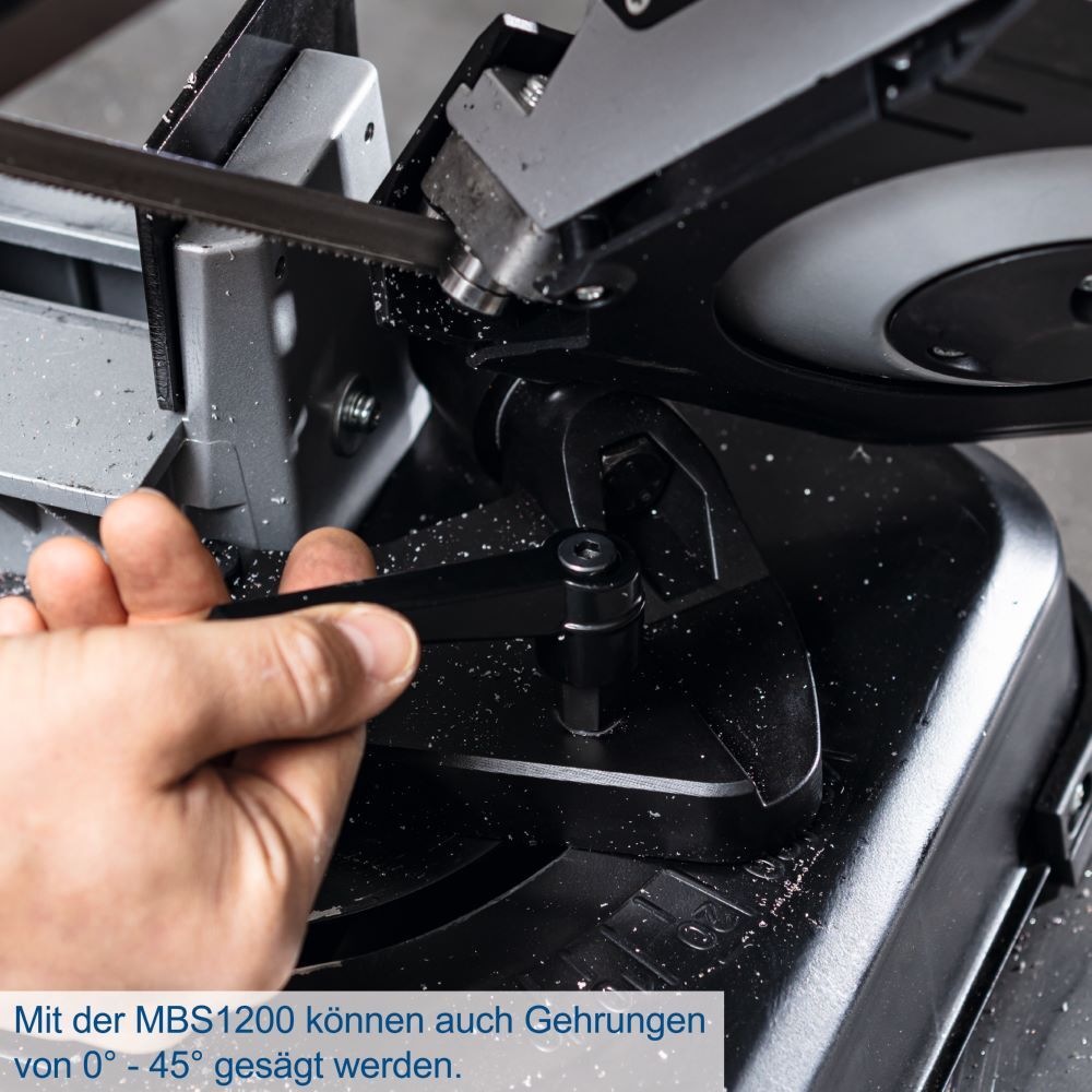 Scheppach Metall-Bandsäge MBS1200 1200 W Motor Produktbild Scheppach Metall-Bandsäge MBS1200 1200 W Motor bild 6