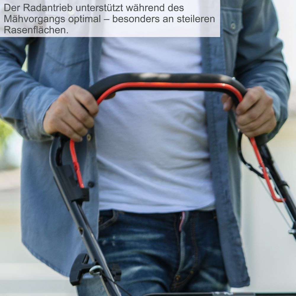Scheppach 6 in1 Benzin-Rasenmäher mit Radantrieb MS161-46 mit 3,5 PS / 2,6 kW Produktbild Scheppach 6 in1 Benzin-Rasenmäher mit Radantrieb MS161-46 mit 3,5 PS / 2,6 kW bild 9