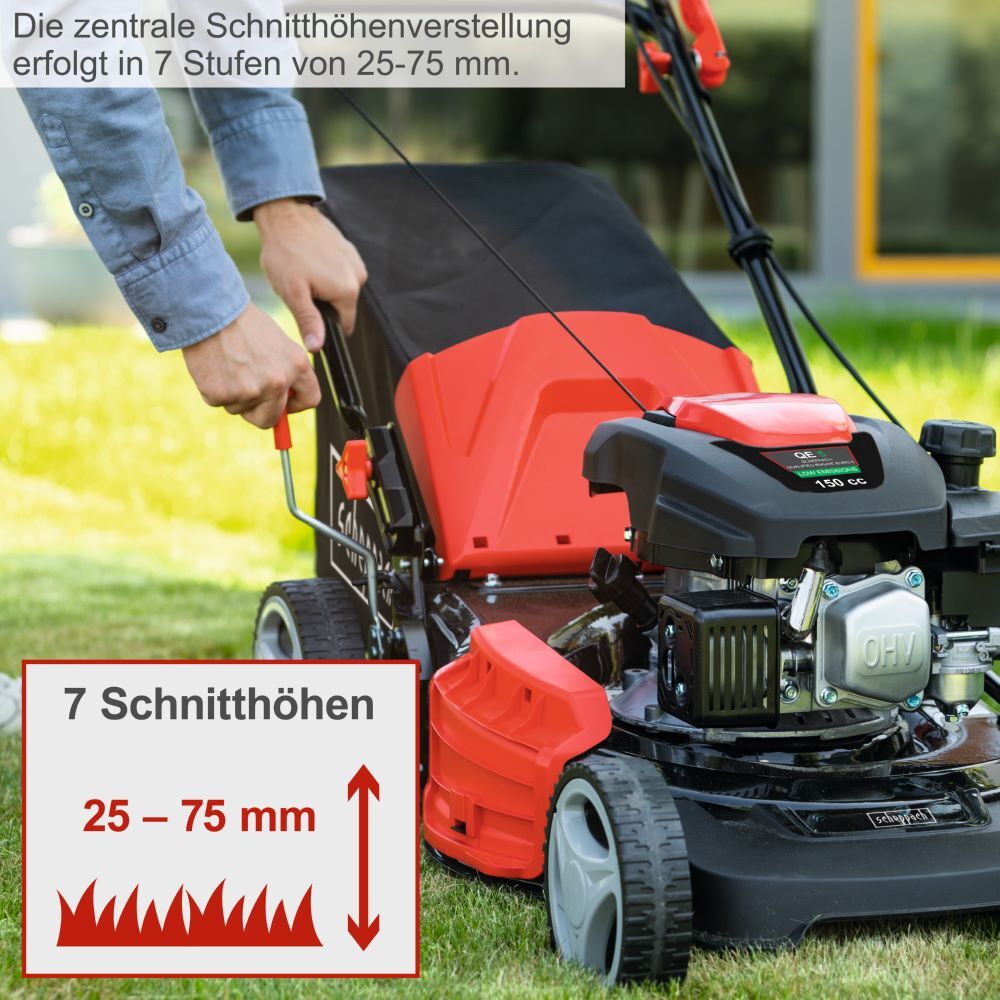 Scheppach 6 in1 Benzin-Rasenmäher mit Radantrieb MS161-46 mit 3,5 PS / 2,6 kW Produktbild Scheppach 6 in1 Benzin-Rasenmäher mit Radantrieb MS161-46 mit 3,5 PS / 2,6 kW bild 12