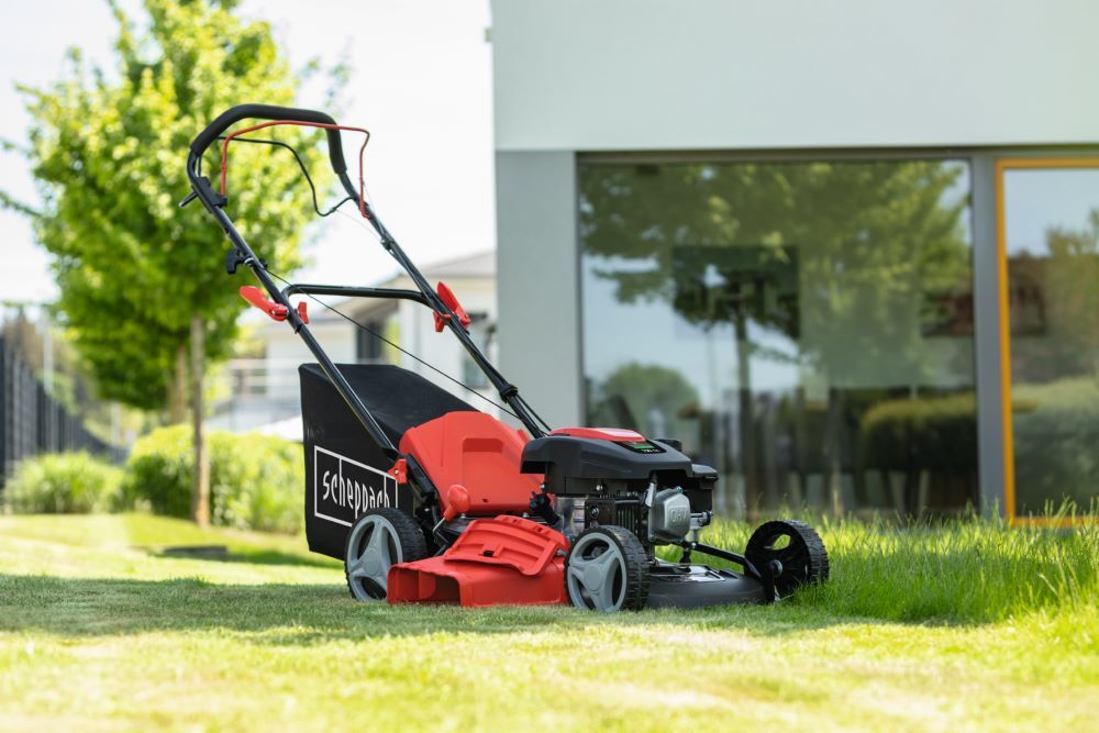 Scheppach 6 in1 Benzin-Rasenmäher mit Radantrieb MS161-46 mit 3,5 PS / 2,6 kW Produktbild Scheppach 6 in1 Benzin-Rasenmäher mit Radantrieb MS161-46 mit 3,5 PS / 2,6 kW bild 3