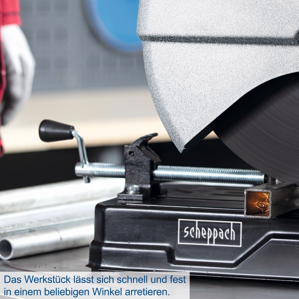 Scheppach Metall-Trennschneider 355 mm MT150 2600 W Motor Produktbild Scheppach Metall-Trennschneider 355 mm MT150 2600 W Motor bild 11