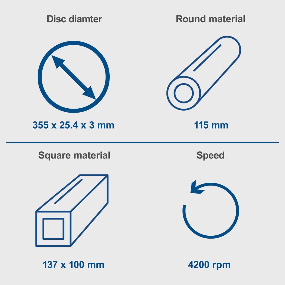 Scheppach Metall-Trennschneider 355 mm MT150 2600 W Motor Produktbild Scheppach Metall-Trennschneider 355 mm MT150 2600 W Motor bild 13