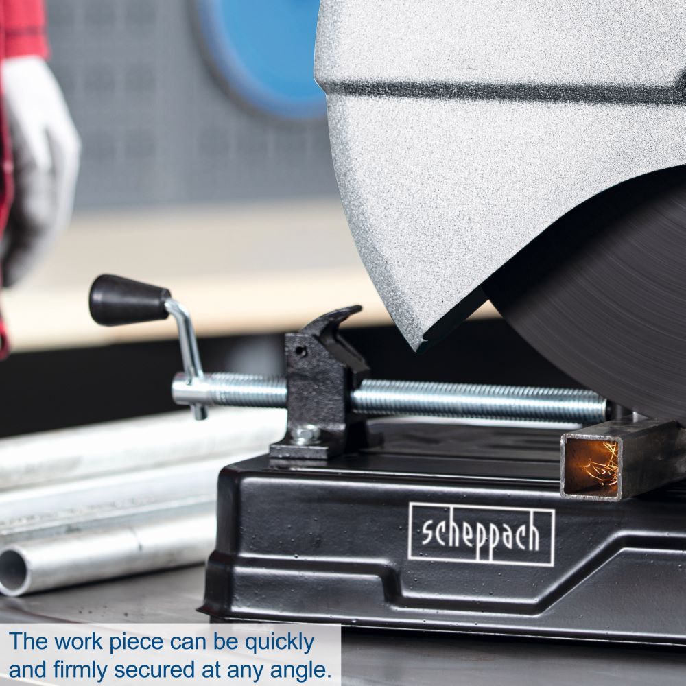 Scheppach Metall-Trennschneider 355 mm MT150 2600 W Motor Produktbild Scheppach Metall-Trennschneider 355 mm MT150 2600 W Motor bild 18