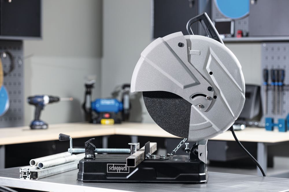 Scheppach Metall-Trennschneider 355 mm MT150 2600 W Motor Produktbild Scheppach Metall-Trennschneider 355 mm MT150 2600 W Motor bild 3
