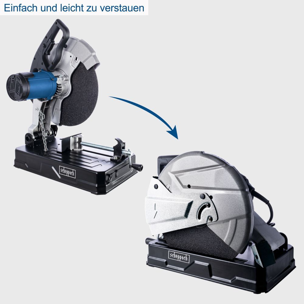 Scheppach Metall-Trennschneider 355 mm MT150 2600 W Motor Produktbild Scheppach Metall-Trennschneider 355 mm MT150 2600 W Motor bild 8