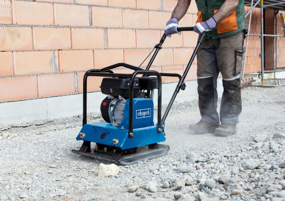 Scheppach Rüttelplatte HP1800S 6.5 PS mit Benzinmotor Produktbild Scheppach Rüttelplatte HP1800S 6.5 PS mit Benzinmotor bild 2