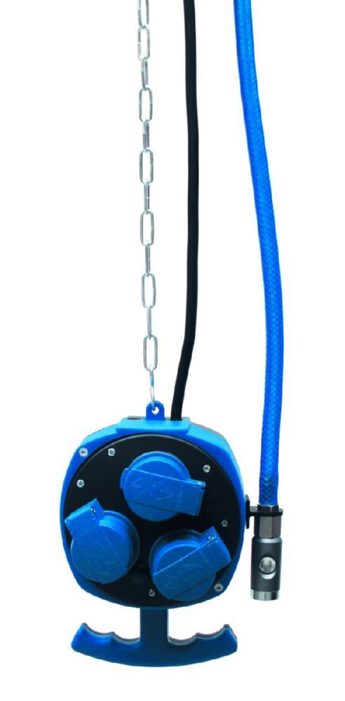 Schneider Druckluft Energieampel EA 3 Steckdosen Kette 3 m lang Produktbild Schneider Druckluft Energieampel EA 3 Steckdosen Kette 3 m lang