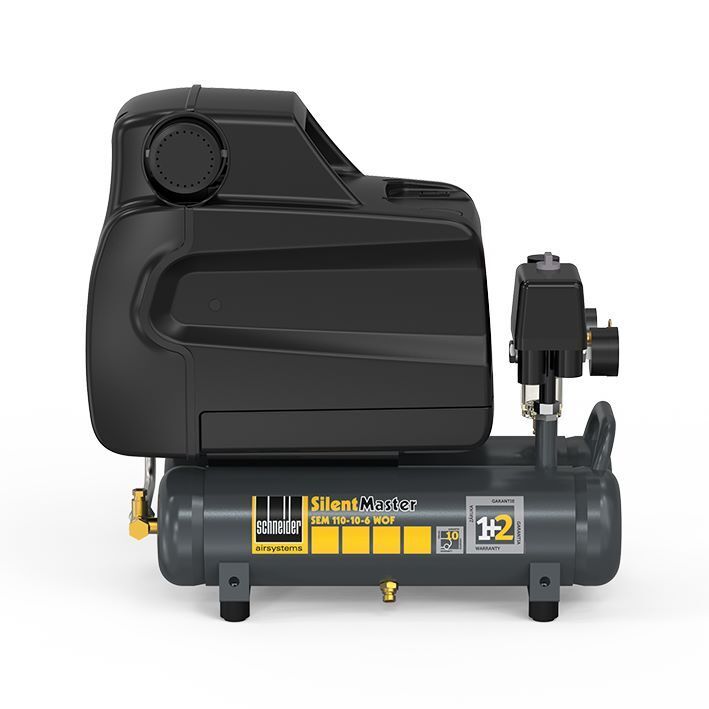 Schneider Druckluft 1 Zylinder Kolbenkompressor SEM 110-10-6 WOF Produktbild Schneider Druckluft 1 Zylinder Kolbenkompressor SEM 110-10-6 WOF