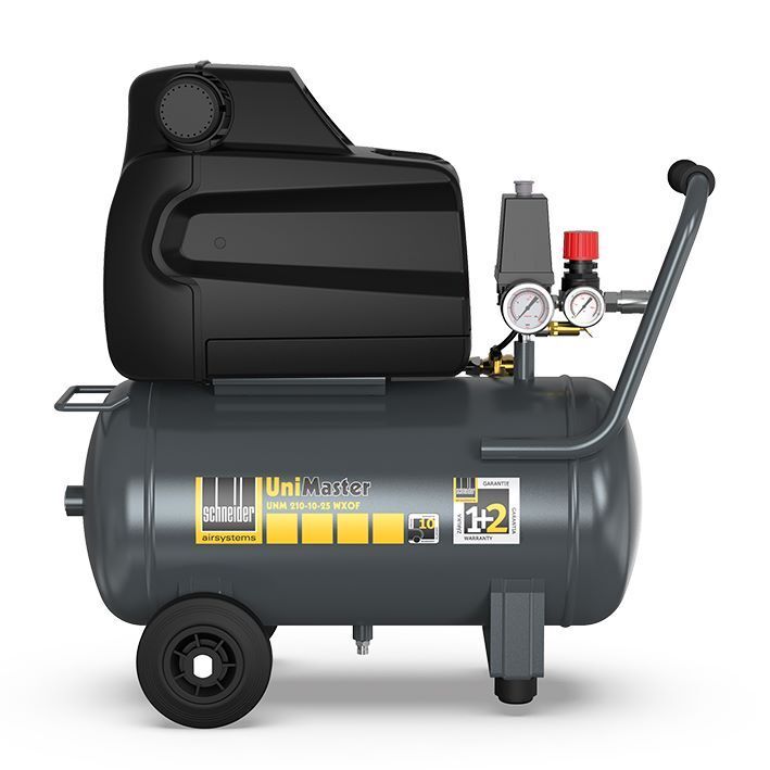 Schneider Druckluft Kolbenkompressor UNM 210-10-25 WXOF 554 x 598 mm Produktbild Schneider Druckluft Kolbenkompressor UNM 210-10-25 WXOF 554 x 598 mm