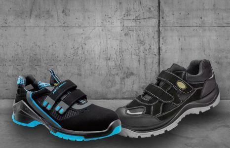 arbeitskleidung schutz fussschutz sicherheitssandalen teaser Produktbild arbeitskleidung schutz fussschutz sicherheitssandalen teaser