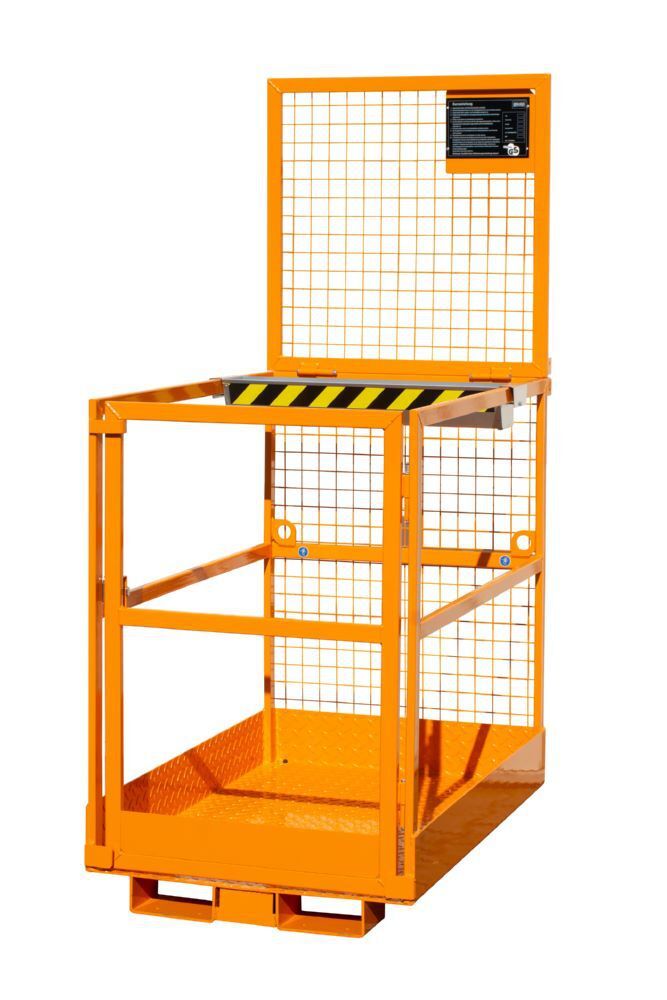 Bauer Arbeitsbühne MB-D/L für 2 Personen gelborange 805 x 1290 x 1990 mm