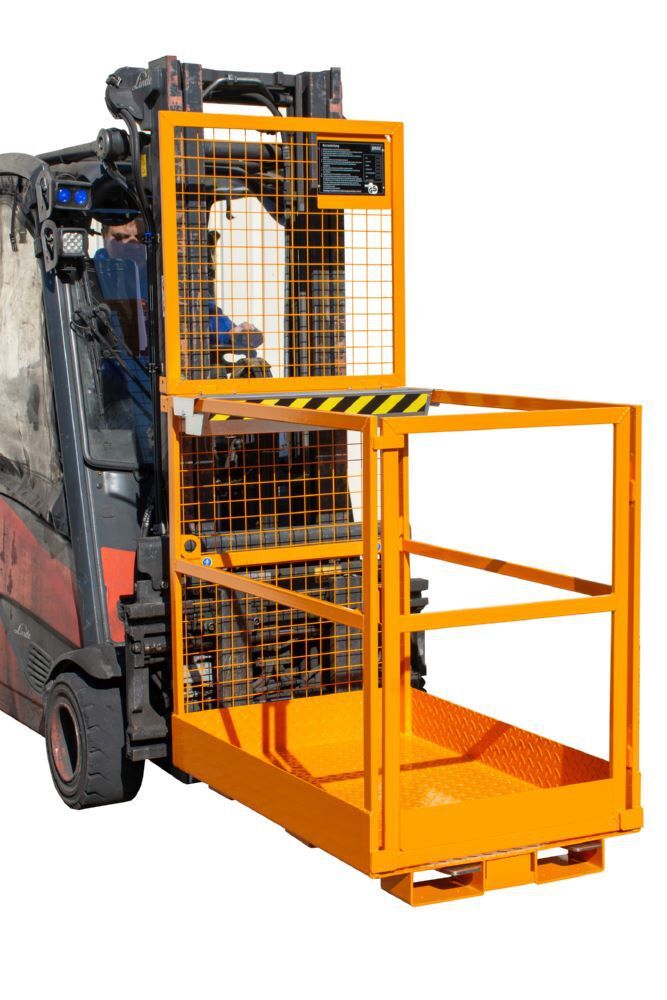 Bauer Arbeitsbühne MB-D/L für 2 Personen gelborange 805 x 1290 x 1990 mm