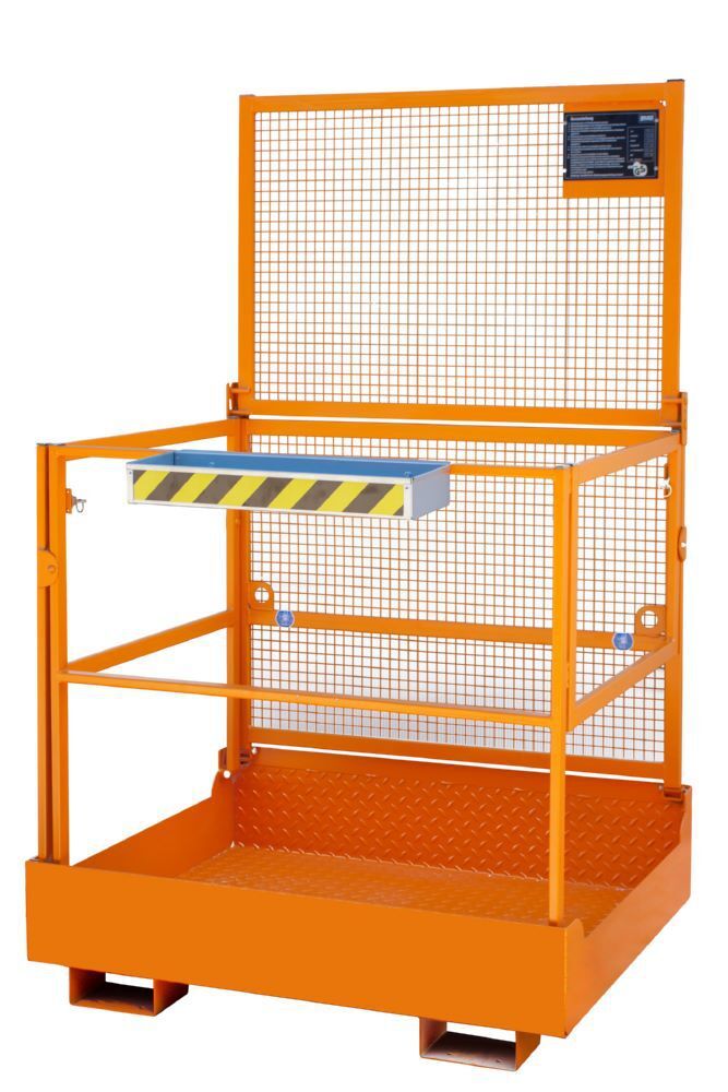 Bauer Arbeitsbühne MB-F für 2 Personen gelborange 1210 x 1275 x 1995 mm Produktbild Bauer Arbeitsbühne MB-F für 2 Personen gelborange 1210 x 1275 x 1995 mm