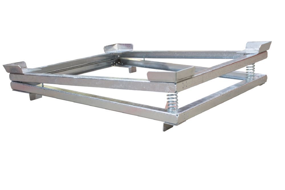 Bauer IBC Restentleerer IR-3 feuerverzinkt 1080 x 1280 x 155 mm